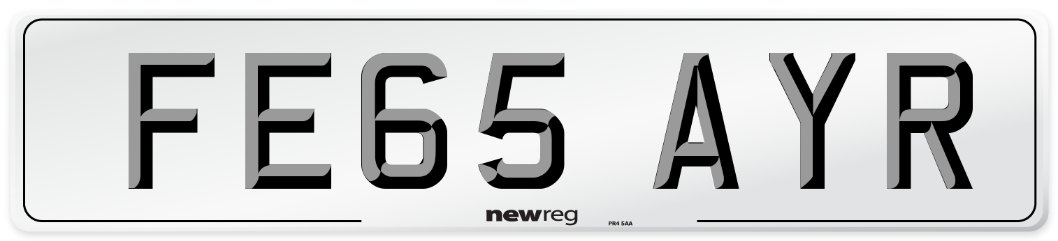 FE65 AYR Number Plate from New Reg